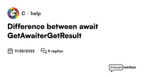 getawaiter vs await